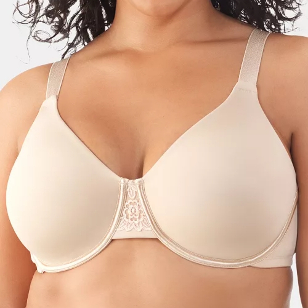 VANITY FAIR Beauty Back Smoothing Minimizer Pink Bra 76080 Lingerie Size 32DDD